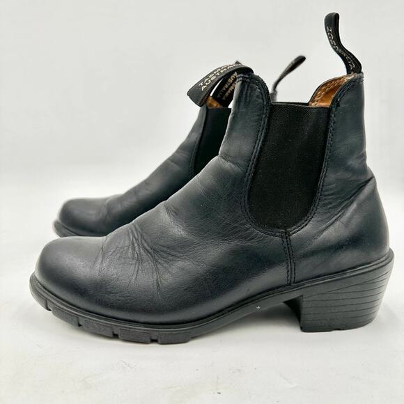 Blundstone Heeled Classic Black Chelsea Boots Leather Women’s 7 - Picture 3 of 9